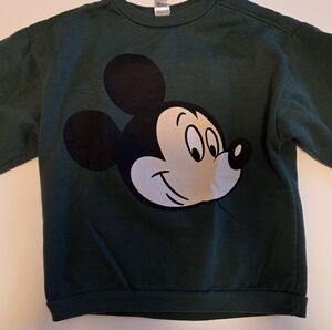 Disney Kids Green Mickey Mouse Sweatshirt